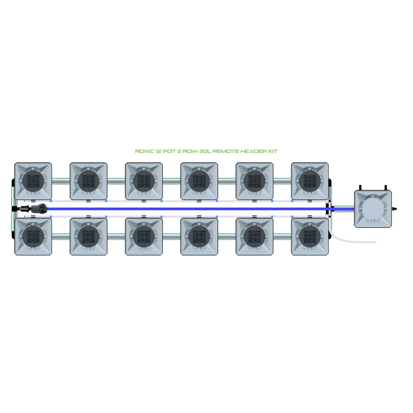 Alien Hydroponics RDWC 12 Pot 2 Row Kit