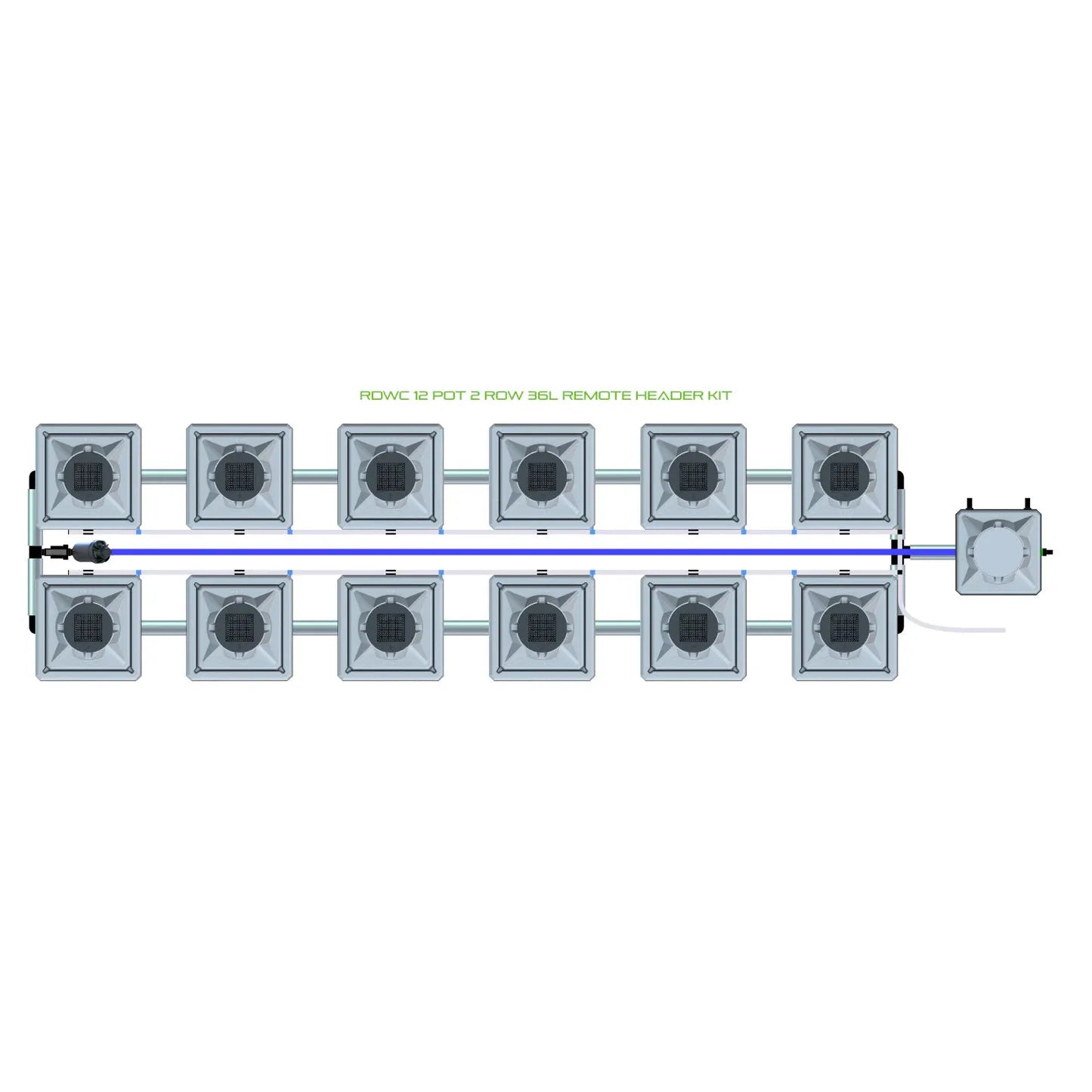 Alien Hydroponics RDWC 12 Pot 2 Row Kit
