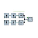 Alien Hydroponics RAIN 6 Pot 2 Row Kit