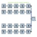 Alien Hydroponics RAIN 20 Pot 4 Row Kit