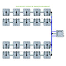 Alien Hydroponics RAIN 20 Pot 4 Row Kit