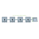 Alien Hydroponics RAIN 4 Pot 1 Row Kit