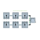 Alien Hydroponics RAIN 6 Pot 2 Row Kit