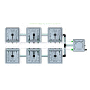 Alien Hydroponics RAIN 6 Pot 2 Row Kit