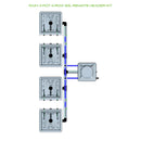 Alien Hydroponics RAIN 4 Pot 4 Row Kit