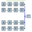 Alien Hydroponics RAIN 16 Pot 4 Row Kit