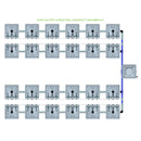 Alien Hydroponics RAIN 24 Pot 4 Row Kit