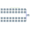 Alien Hydroponics RAIN 36 Pot 4 Row Kit