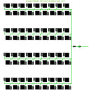 Alien Hydroponics EasyFeed 72 Pot 8 Row Kit