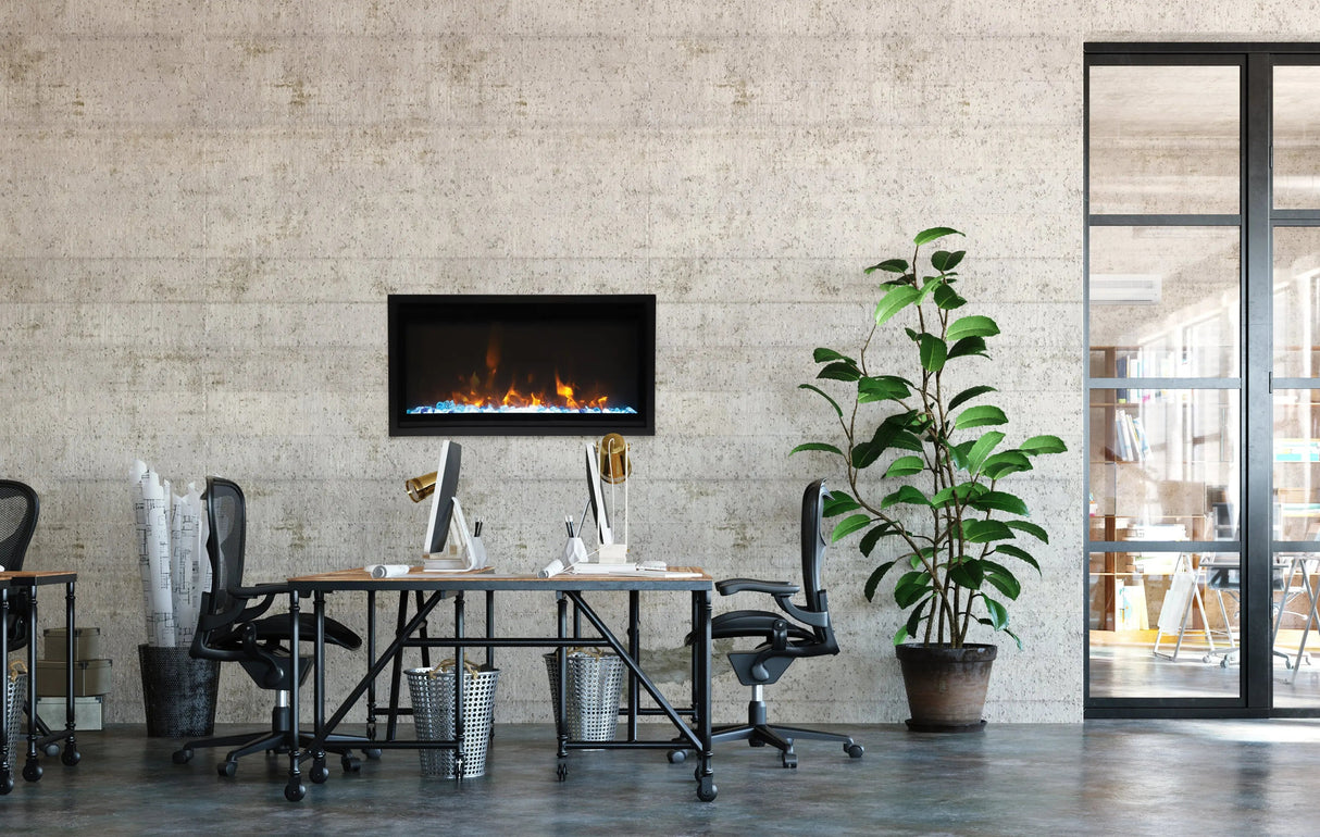 Amantii Panorama BI Extra Slim 40" Electric Fireplace BI-30-XTRASLIM