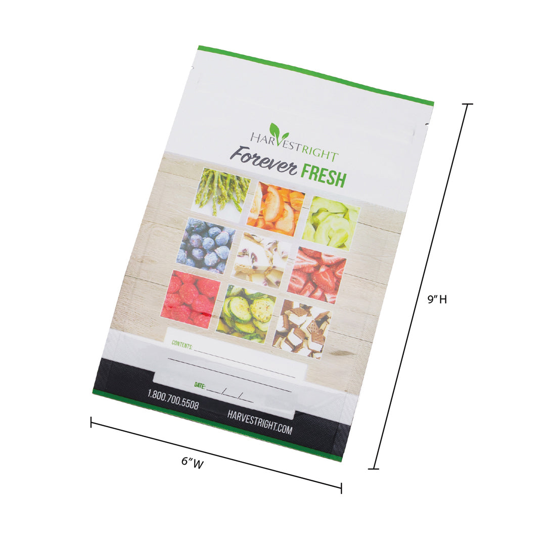 Harvest Right 50 Pack 6" x 9.75" Resealable Mylar Bags