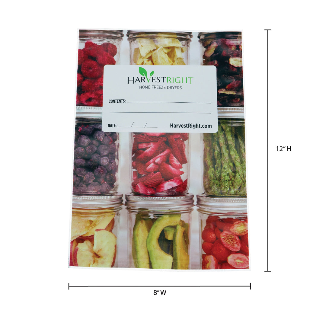 Harvest Right 50 Pack 8" x 12" Mylar Bags