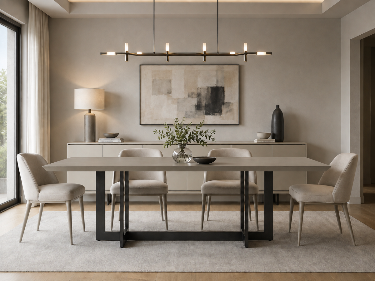 Metall Barcelona Stainless Steel Dining Table