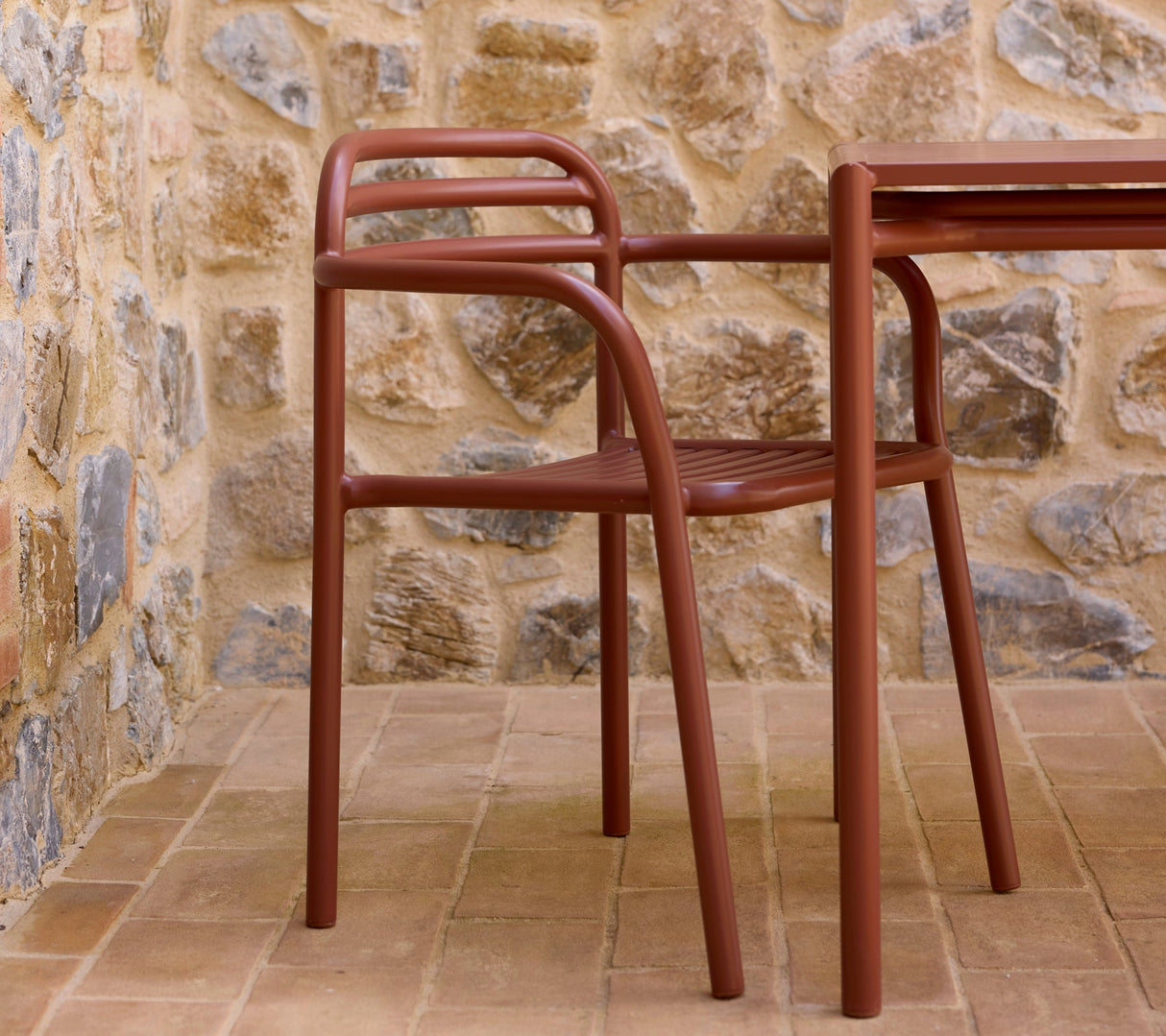 Bliss Dining Table with 2 Armchairs Outdoor Dining Set