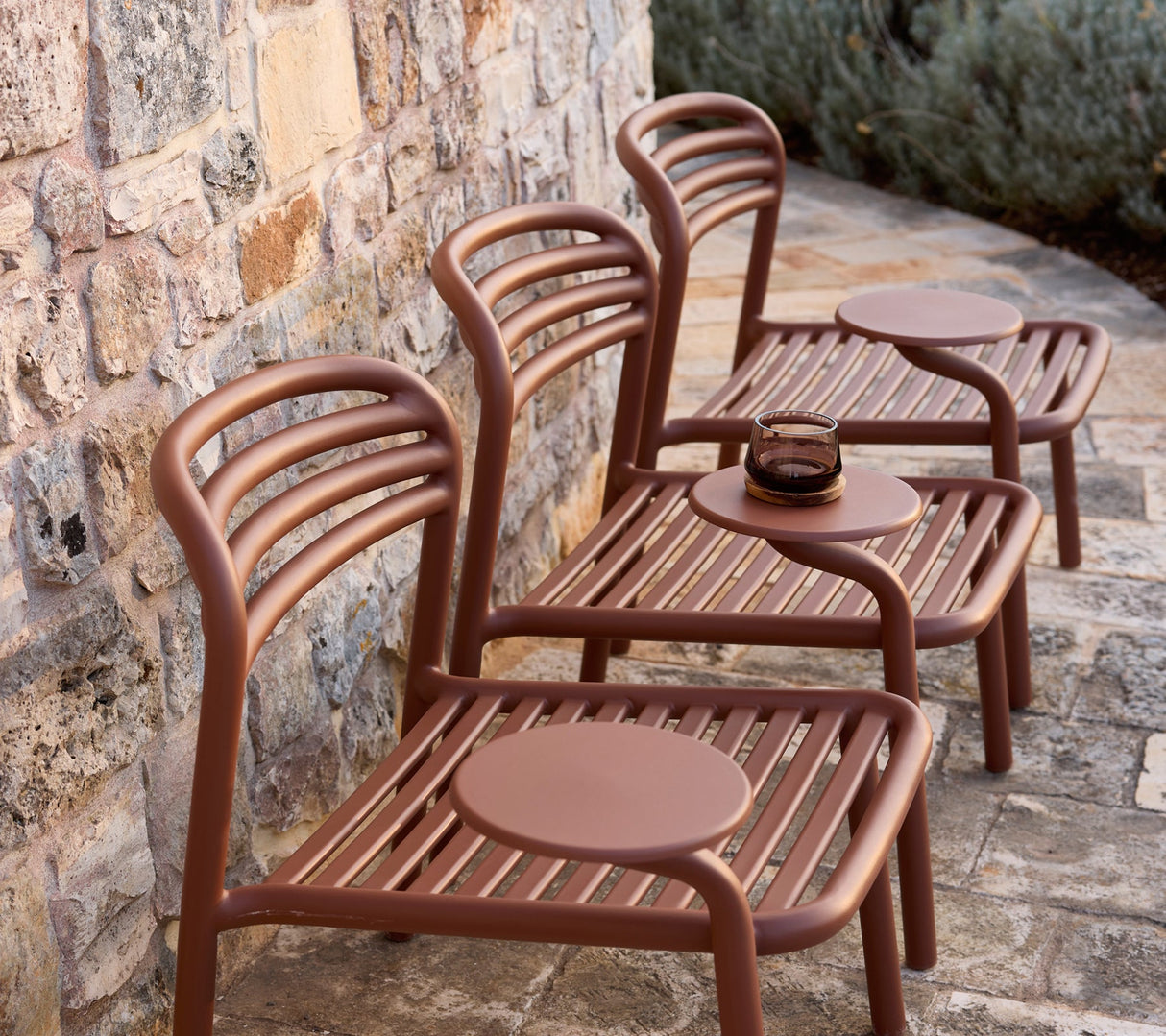 Cane-line Bliss Outdoor Lounge Chair with Side Table Right 11466ADG