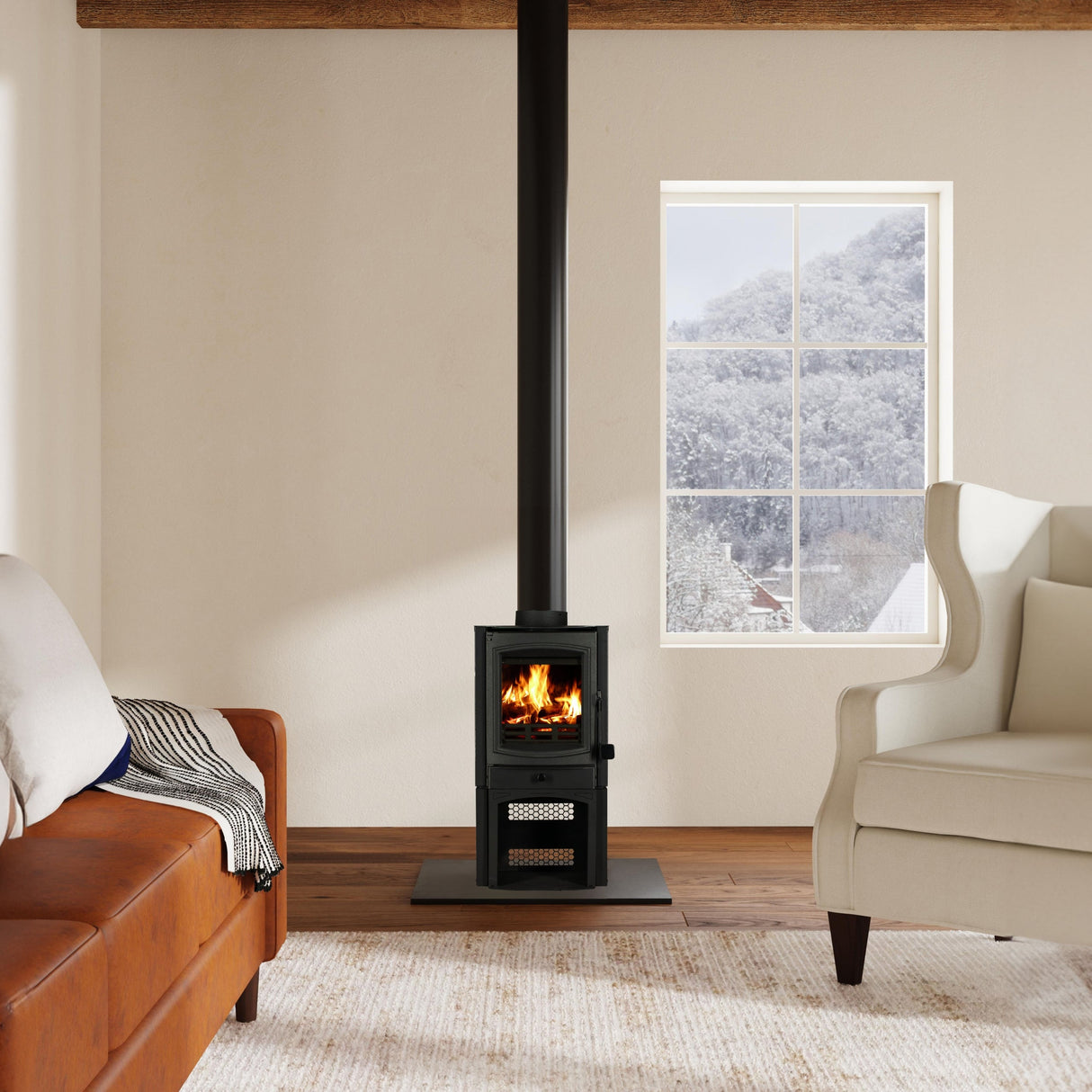 Breckwell Hearth 16" Freestanding Wood Burning Stove SW500