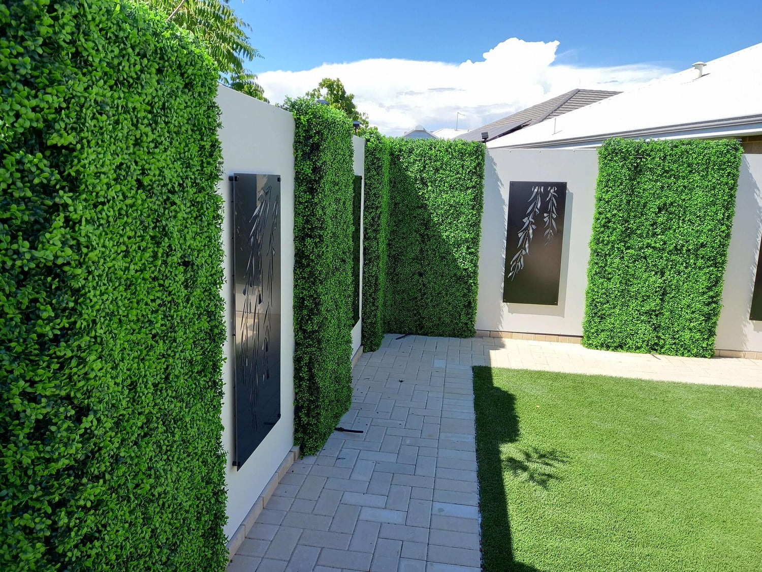 Designer Plants USA Premium Bright Artificial Boxwood Wall 40" x 40" Commercial Grade