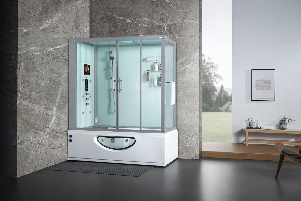 Maya Bath Platinum Catania-L 71″ × 38″ × 88″ Steam Shower