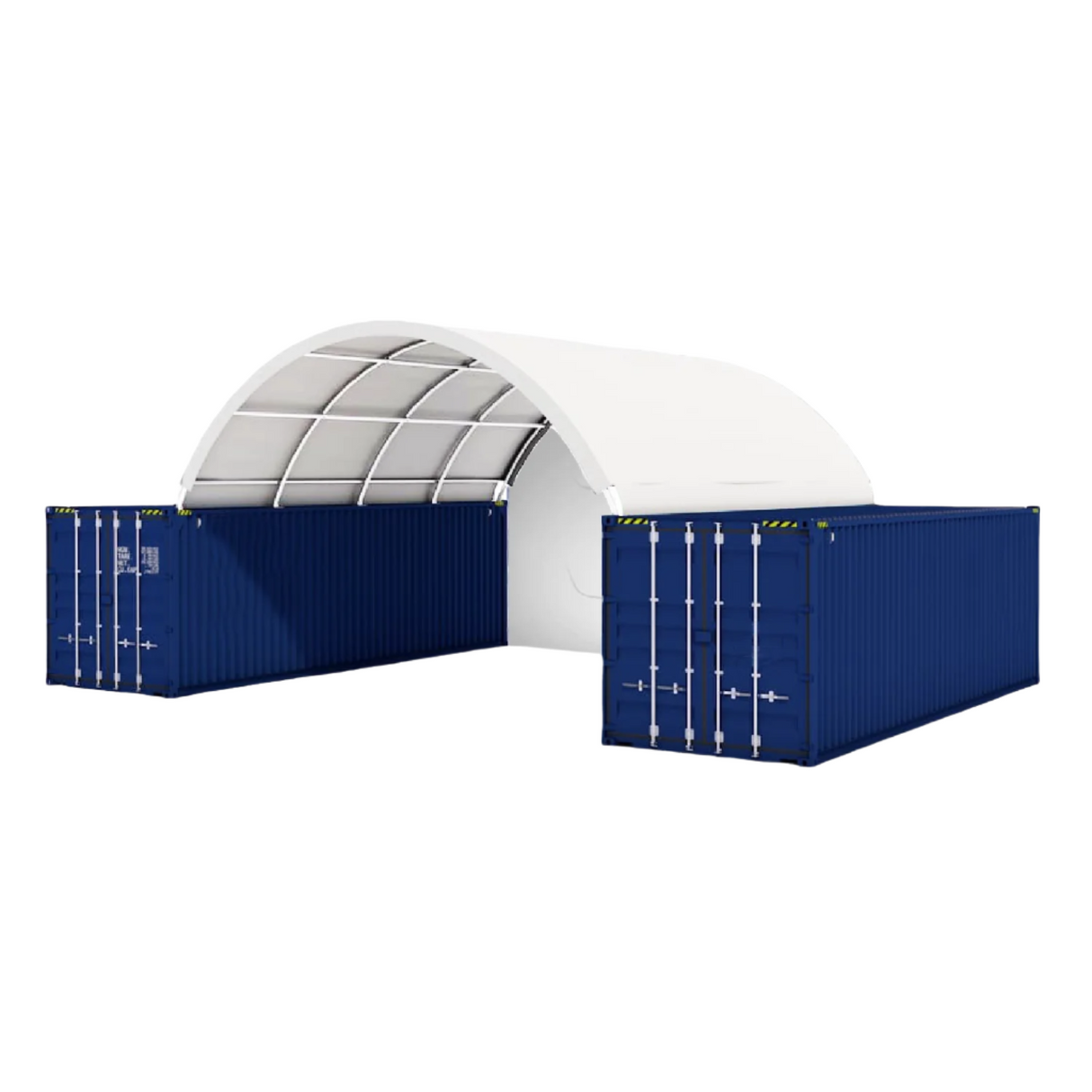 Chery Industrial 20x20 ft Container Shelter with Closed Back Panel