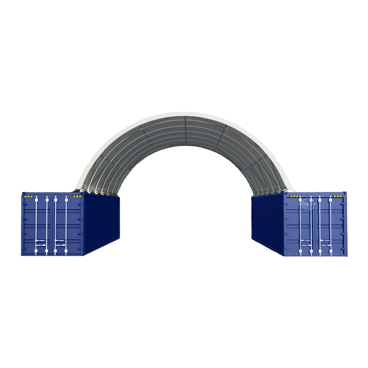 40'x40'x13' Shipping Container Canopy Shelter