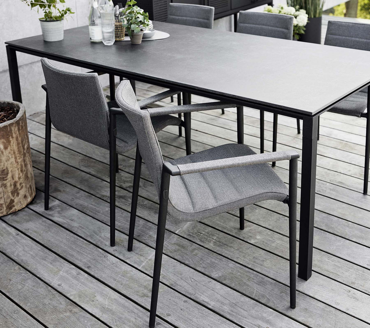Core Outdoor Stackable Armchair Aluminium SoftTouch