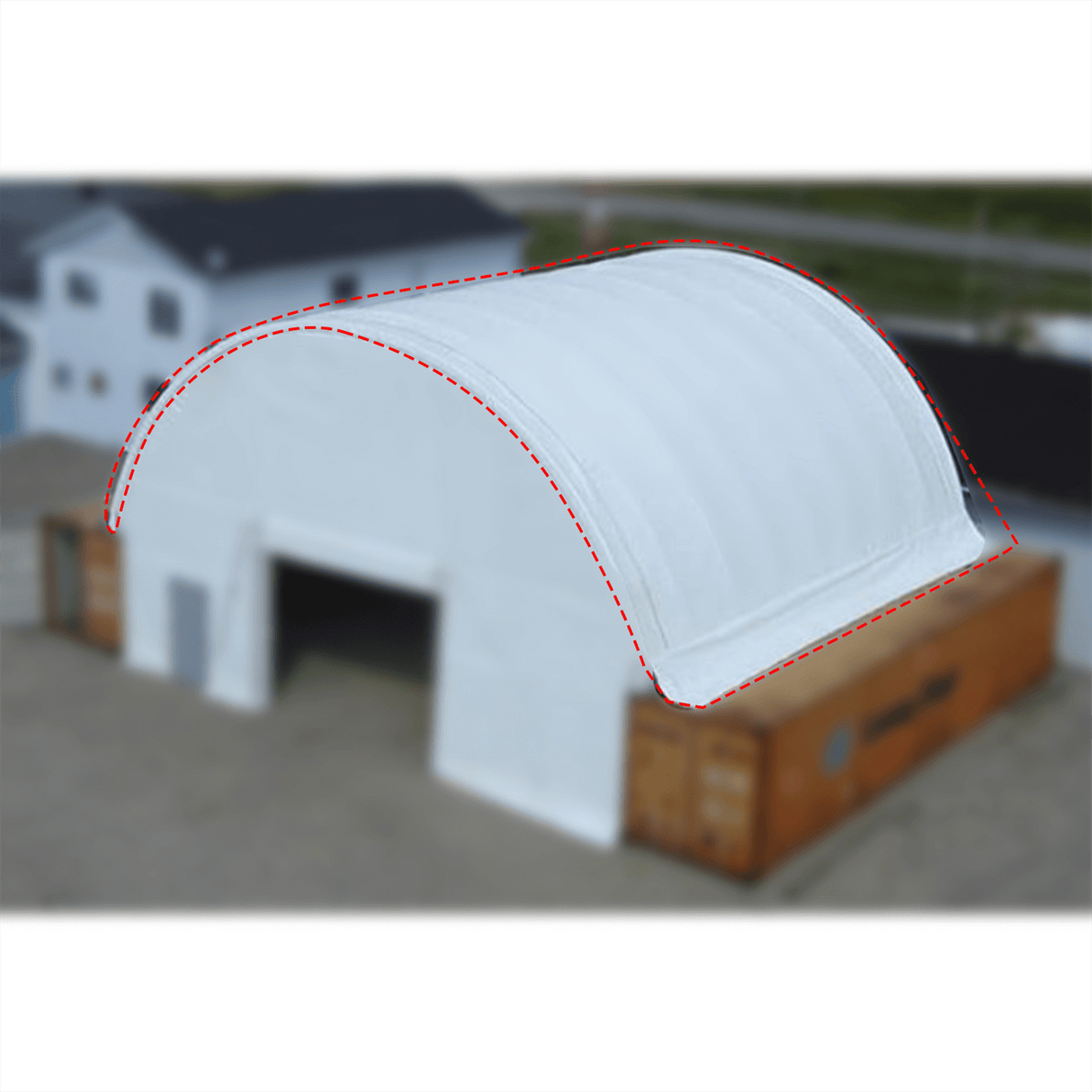 Chery Industrial Cover Replacement for Container Shelter 40'x40'x13'