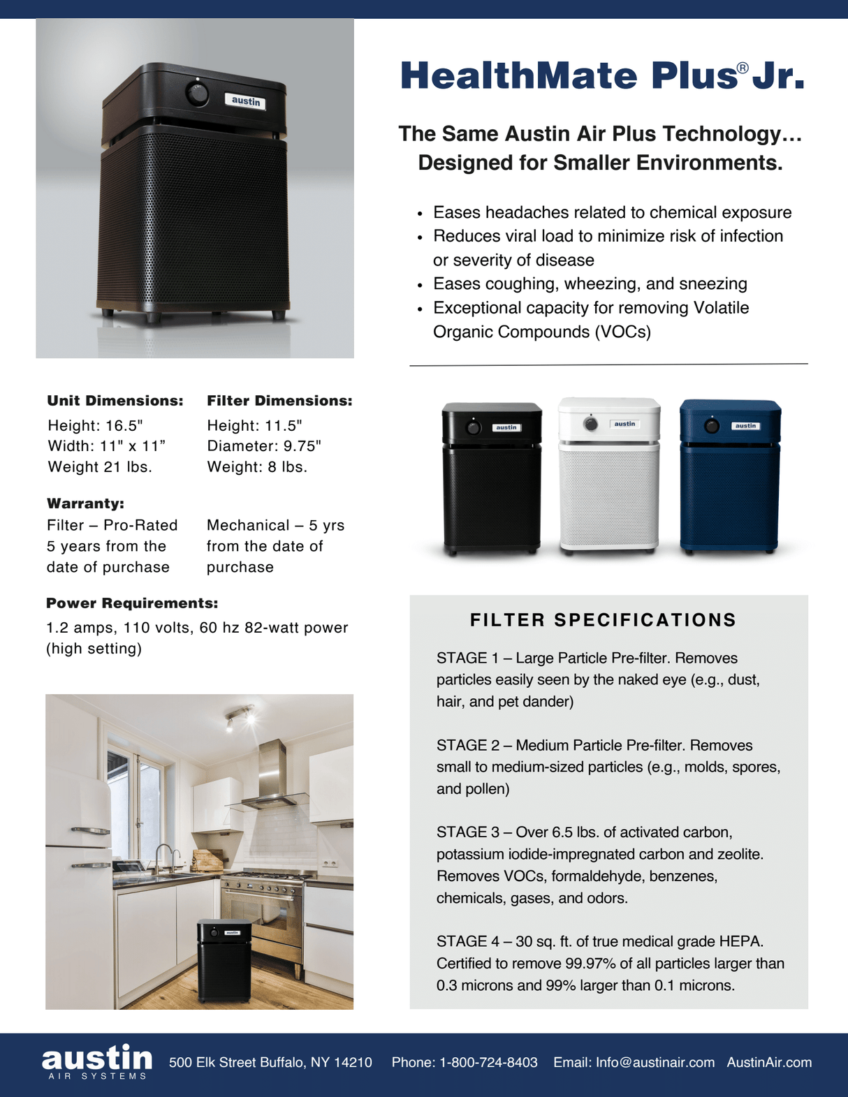 Austin Air HealthMate Plus Junior Air Purifier