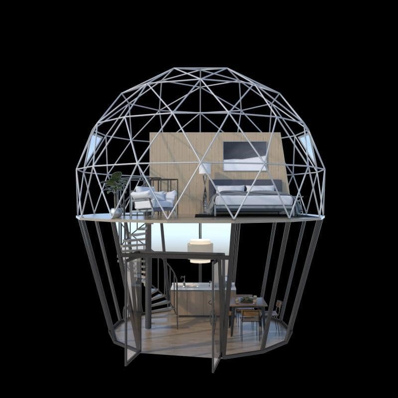 Domespaces DSDP Duplex Domes Luxury Two-Story Glamping