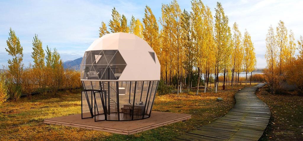 Domespaces DSDP Duplex Domes Luxury Two-Story Glamping