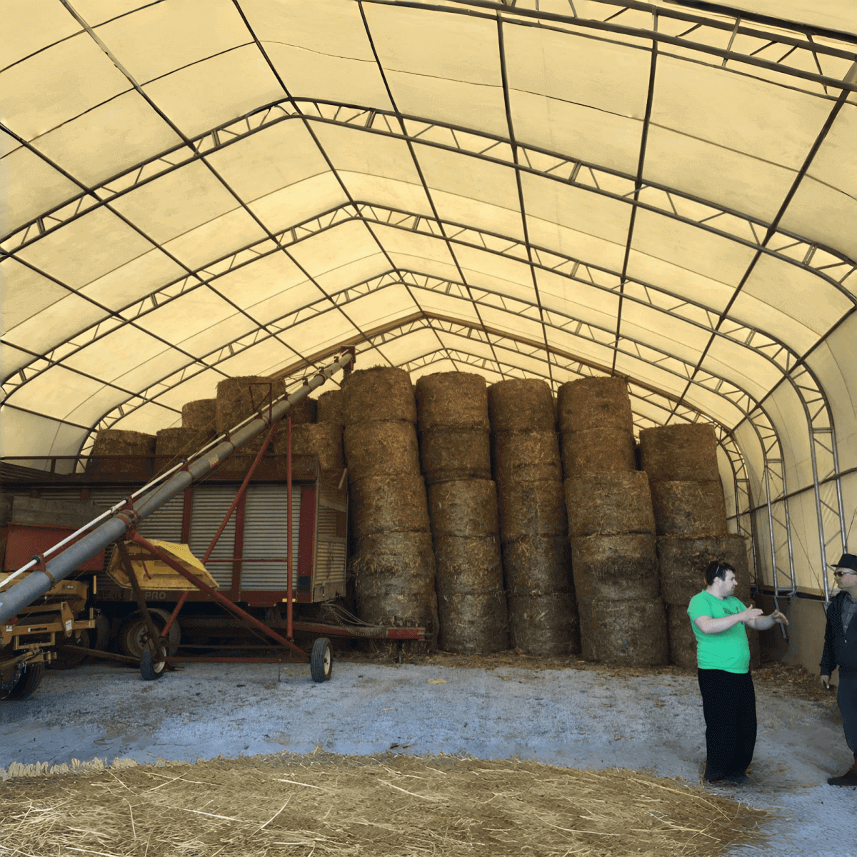 Double Truss Storage Shelter 40′ W × 80′ L × 23′ H