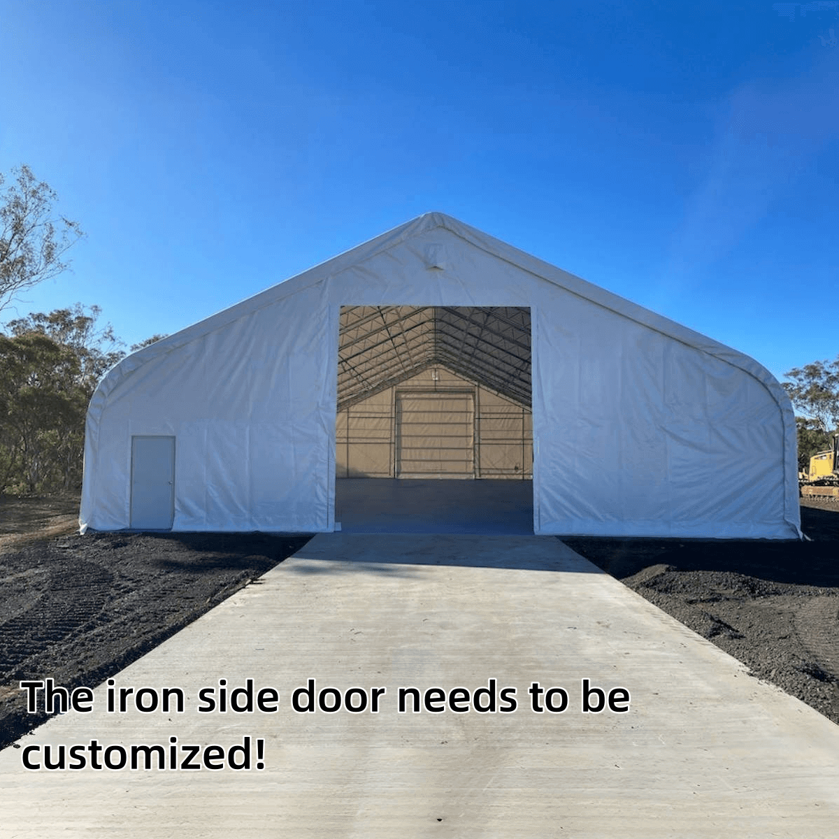 Double Truss Storage Shelter 50′ W × 80′ L × 23′ H