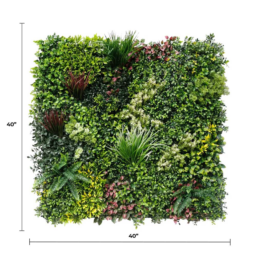 Designer Plants USA Evergreen Triptych Vertical Garden Wall Set 3 Pieces UV Resistant