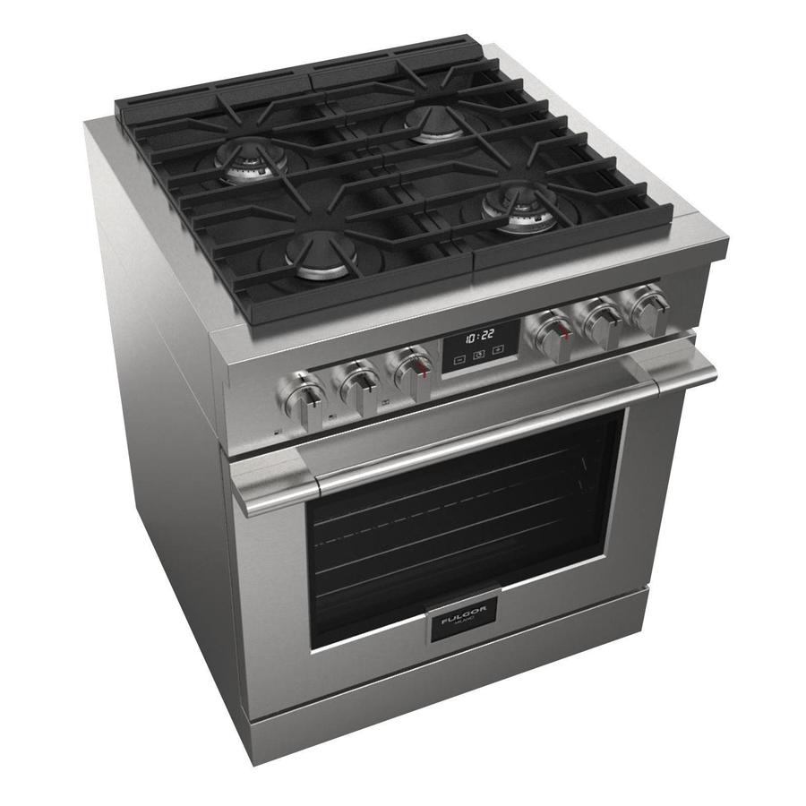Fulgor Milano Accento 30” 4.4 cu. ft Stainless Steel All-Gas Professional Range F4PGR304S1
