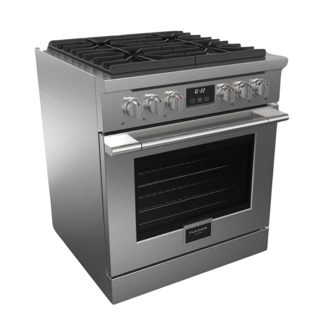 Fulgor Milano Accento 30" 4.34 cu. ft Stainless Steel Gas Range F4PGR304S2