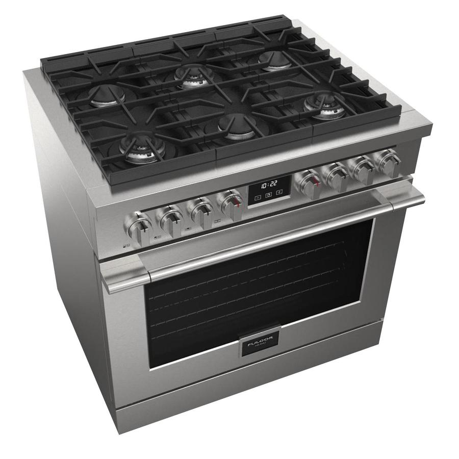 Fulgor Milano Sofia 36” 5.7 cu. ft Stainless Steel Gas Professional Range F6PGR366S2