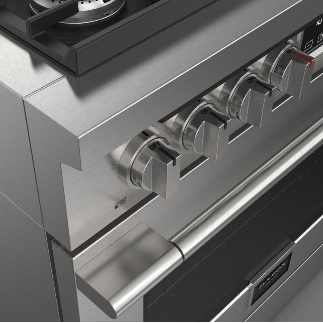 Fulgor Milano Accento 36” 5.7 cu. ft Stainless Steel All Gas Range F4PGR366S2
