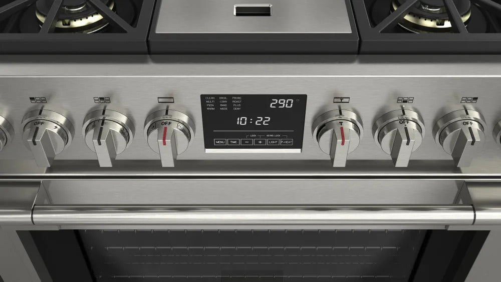 Fulgor Milano Sofia 36” 5.7 cu. ft Stainless Steel Dual Fuel Range with Griddle F6PDF364GS1