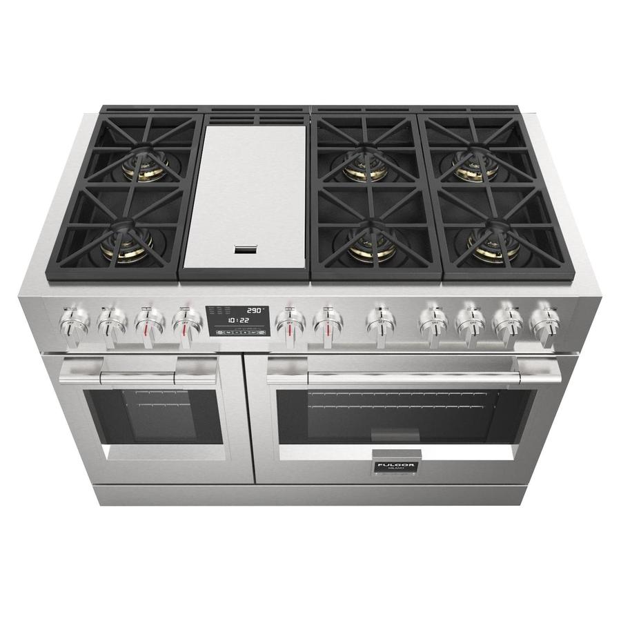 Fulgor Milano - 7.1 cu. ft Dual Fuel Range in Stainless - F6PDF486GS1 - TO OPTIMIZE