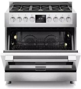 Fulgor Milano Sofia 36” 5.2 cu. ft. Stainless Steel Gas Freestanding Range F6PGR366S1