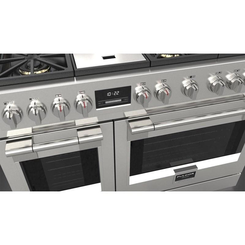 Fulgor Milano Sofia 48” 7.1 cu. ft Stainless Steel Gas Range with Griddle F6PGR486GS2