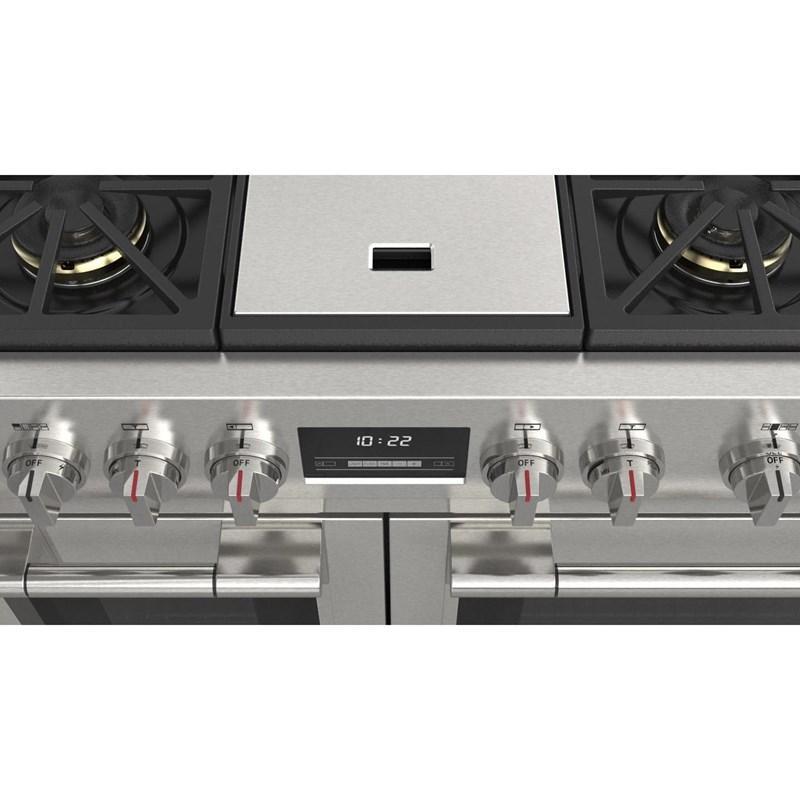 Fulgor Milano Sofia 48” 7.1 cu. ft Stainless Steel Gas Range with Griddle F6PGR486GS2