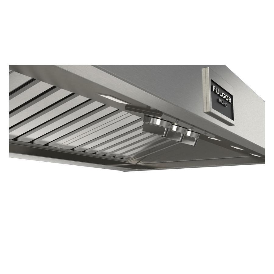Fulgor Milano 48" Stainless Steel Professional Wall Mount Range Hood F6PH48DS1