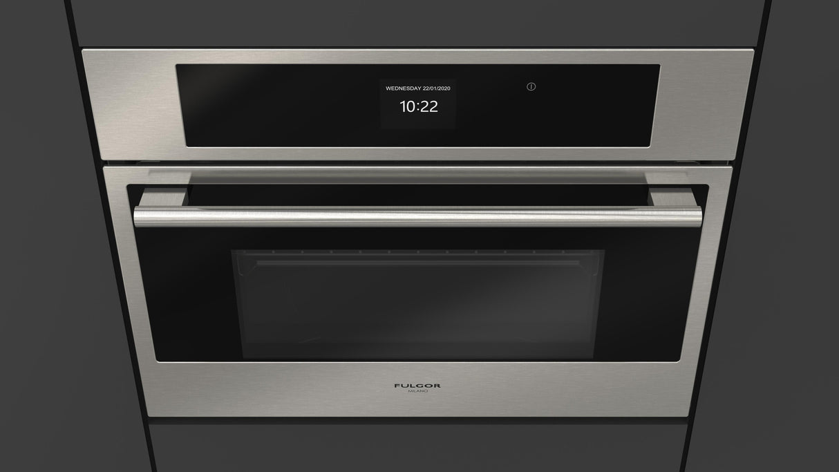 Fulgor Milano 24” 1.2 cu. ft Stainless Steel Electric Steam Oven F7SCO24S1
