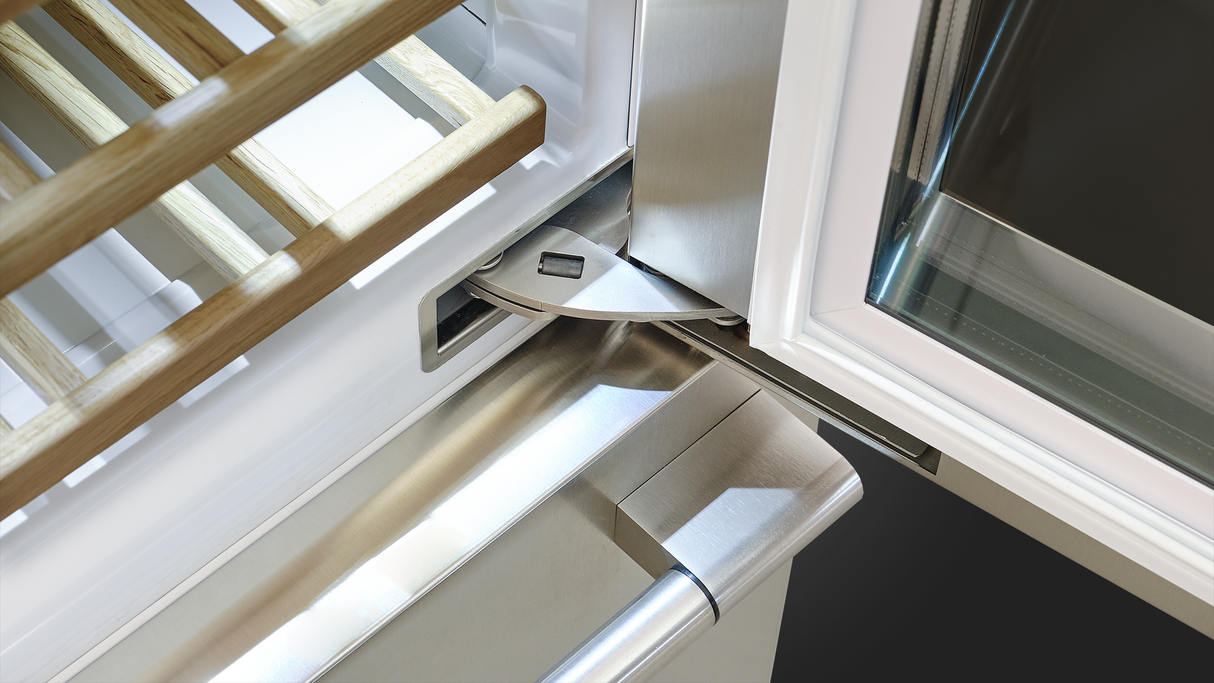 Fulgor Milano 24” 54‑Bottle Tri‑Zone Wine Cooler Stainless Steel Right Hinge F7PBW24S2-R