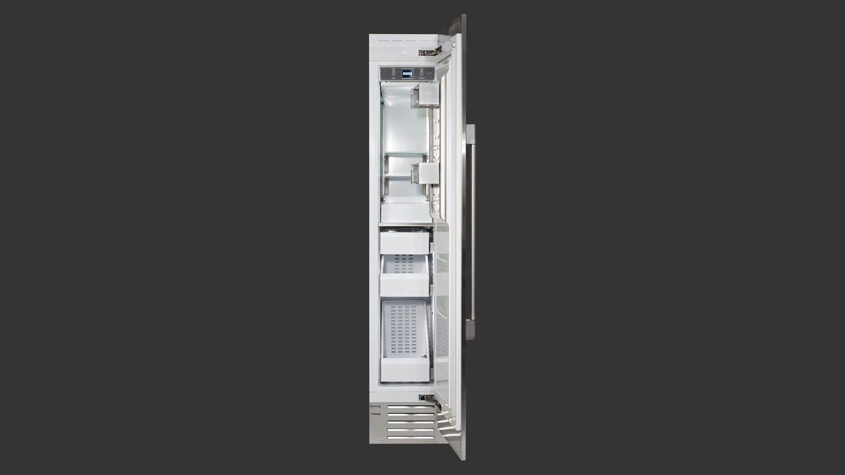Fulgor Milano 700 Series 18 Inch 8.22 Cu. Ft. Built-In Column Freezer with Ice Maker Right Hinge F7SFC18S1-R
