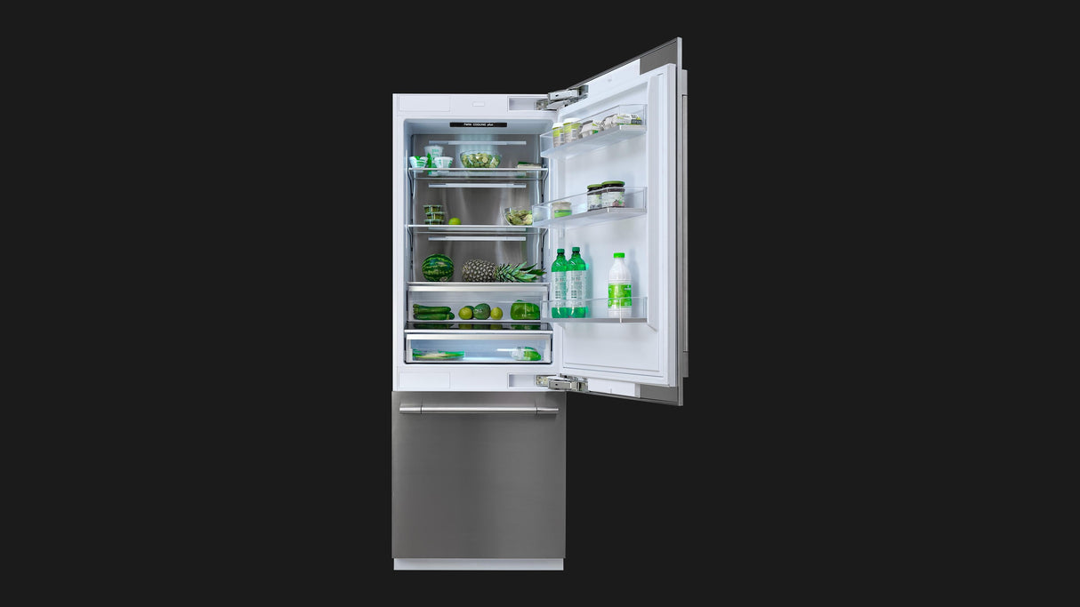 Fulgor Milano 30 Inch 16 cu. ft Stainless Steel Bottom Mount Refrigerator in Panel Ready FM4BM30FBI