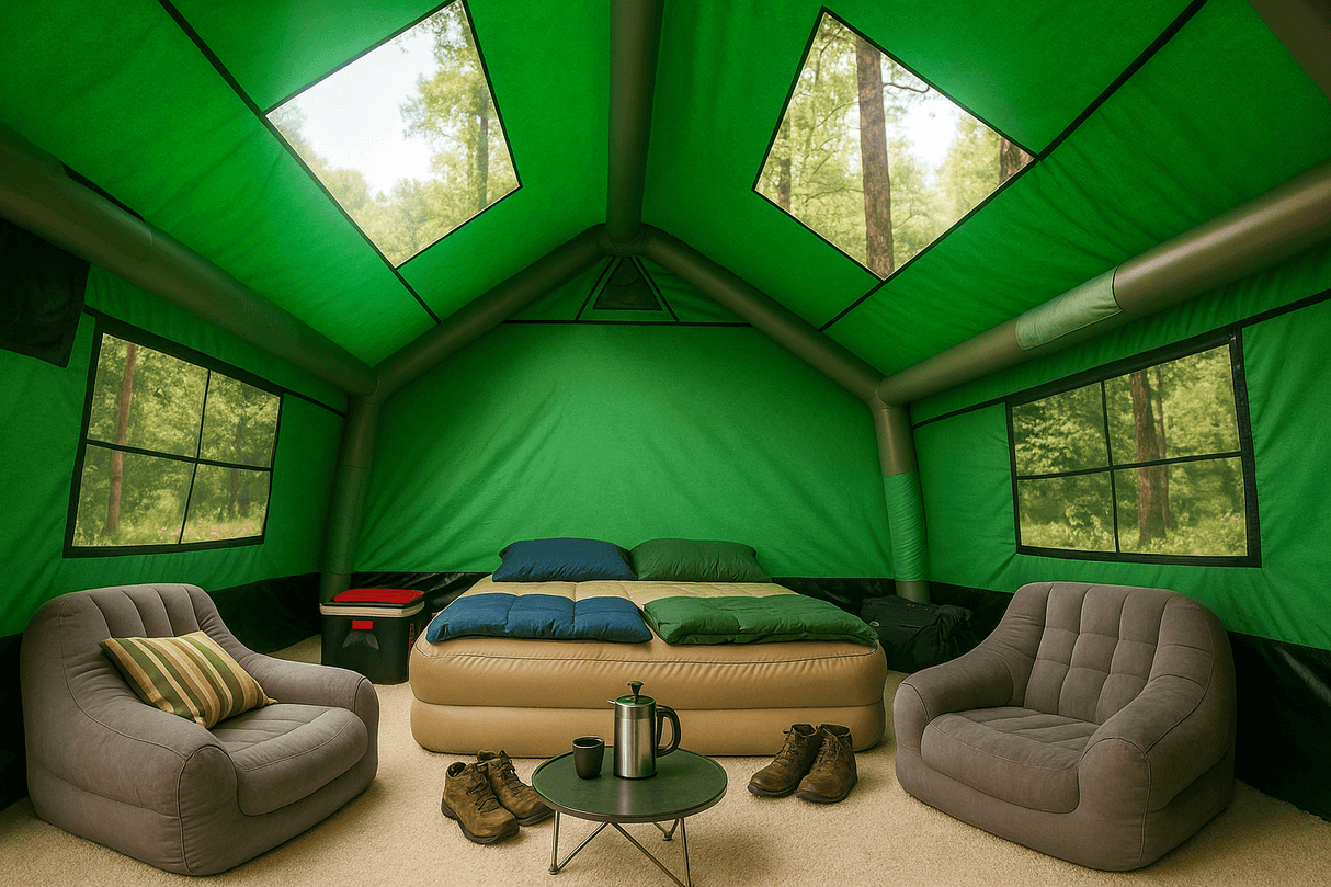 Sonmez Outdoor Nest Class Green Inflatable Tent with Digital Air Pump