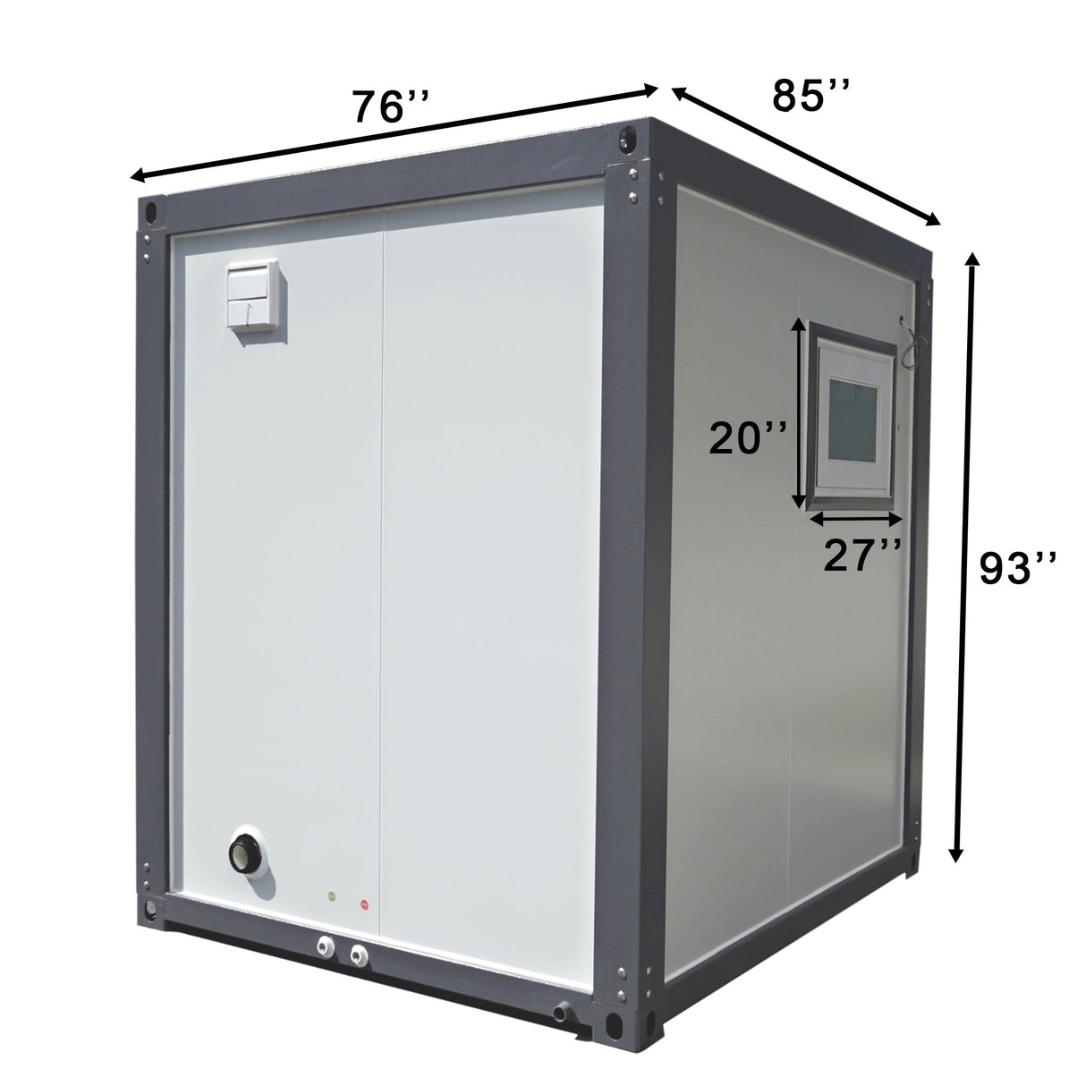 Portable Toilet with Fan‑Shaped Door Shower