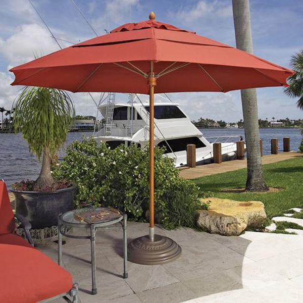 FiberBuilt Riva Center Pole Octagon Umbrella