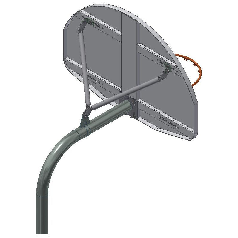 Gared Economy Playground 3-1/2″ O.D. Gooseneck Post Basketball Support System GN35